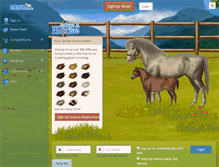 Tablet Screenshot of horseworldonline.net